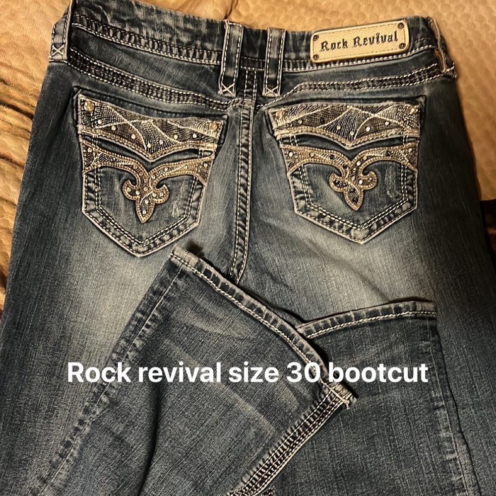 Excellent shape rock revival bootcut jeans size 30